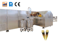 1.1KW 10000pcs / ساعت خط تولید مخروط قند دستگاه پخت بستنی مخروطی