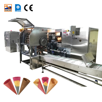 PLC بستنی ساز مخروطی 47 تابه پخت تجهیزات تولید مواد غذایی بزرگ