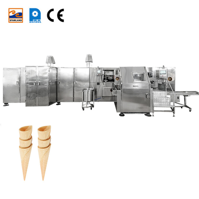 1.5KW 6500PCs / ساعت Barquillo مخروط خط تولید Barquillo مخروط ساخت ماشین