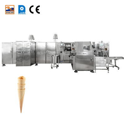 گاز مصرف 9-10 کیلوگرم / ساعت خط تولید خودکار مخروط بارکیلو با 55 صفحه پخت