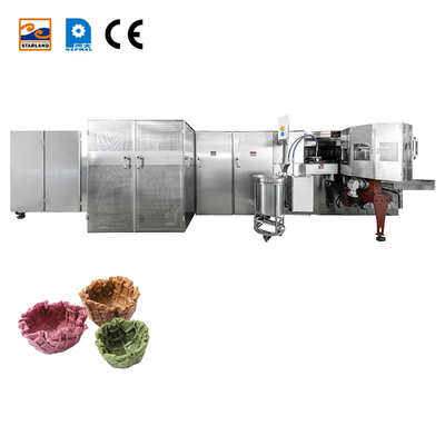 کنترل PLC کاملا اتوماتیک دستگاه سبد وافل اتوماتیک قابل تنظیم