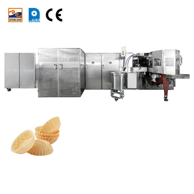 ماشین آلات ساخت بیسکویت اتوماتیک خط تولید سبد وافل با کنترل PLC و موتور 2.0hp