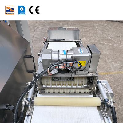 خط تولید رول تخم مرغ کنترل شده توسط PLC 1.5KW رول وافل خودکار برای ماشین پخت