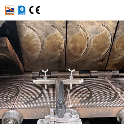 خط تولید رول تخم مرغ کنترل شده توسط PLC 1.5KW رول وافل خودکار برای ماشین پخت