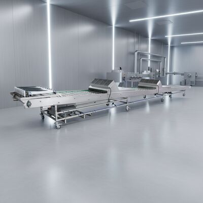 فروش مستقیم کارخانه نوار نقاله خنک کننده و مرتب سازی خودکار با لوازم جانبی جامع