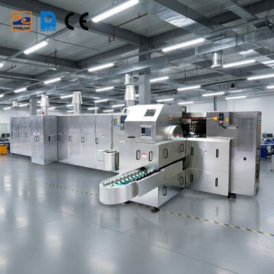 تجهیزات تولید مخروط بستنی سفارشی با پشتیبانی فنی ویدئویی برای پشتیبانی از تولید انبوه و کنترل