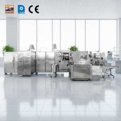 خط توليد مخروط قند رولر 1.5KW راه حل کامل براي توليد اتوماتيك مخروط باركيلو