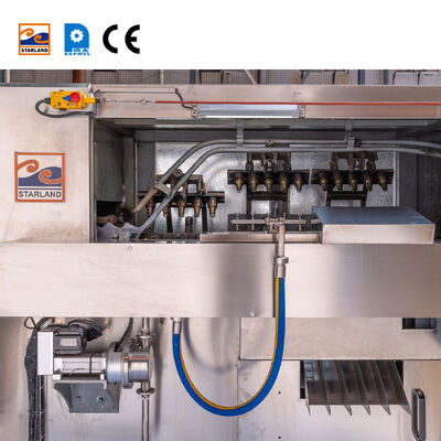 پشتیبانی فنی ویدئویی خط تولید Wafer Cone / CUP تجهیزات فولاد ضد زنگ برای تولید و کار با Wafer Cone