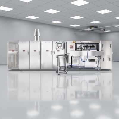 خط تولید مخروط وافر فولاد ضد زنگ عملیات خودکار با سیستم کنترل PLC برای تولید مخروط وافر