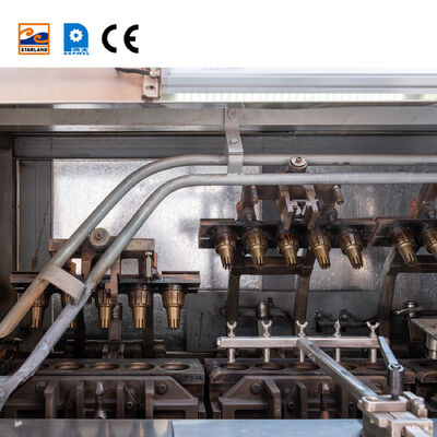 خط تولید مخروط وافر فولاد ضد زنگ عملیات خودکار با سیستم کنترل PLC برای تولید مخروط وافر