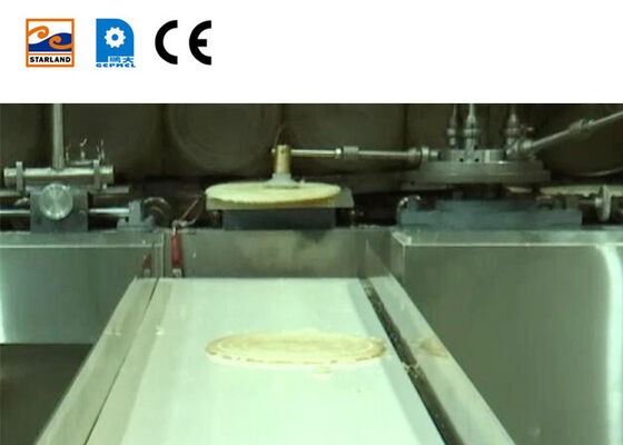 سازنده بیسکویت خودکار که شامل سیستم کنترل PLC است که کنترل دقیق برای تولید بیسکویت Obleas را فراهم می کند