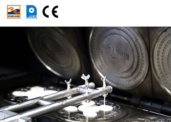 سازنده بیسکویت خودکار که شامل سیستم کنترل PLC است که کنترل دقیق برای تولید بیسکویت Obleas را فراهم می کند