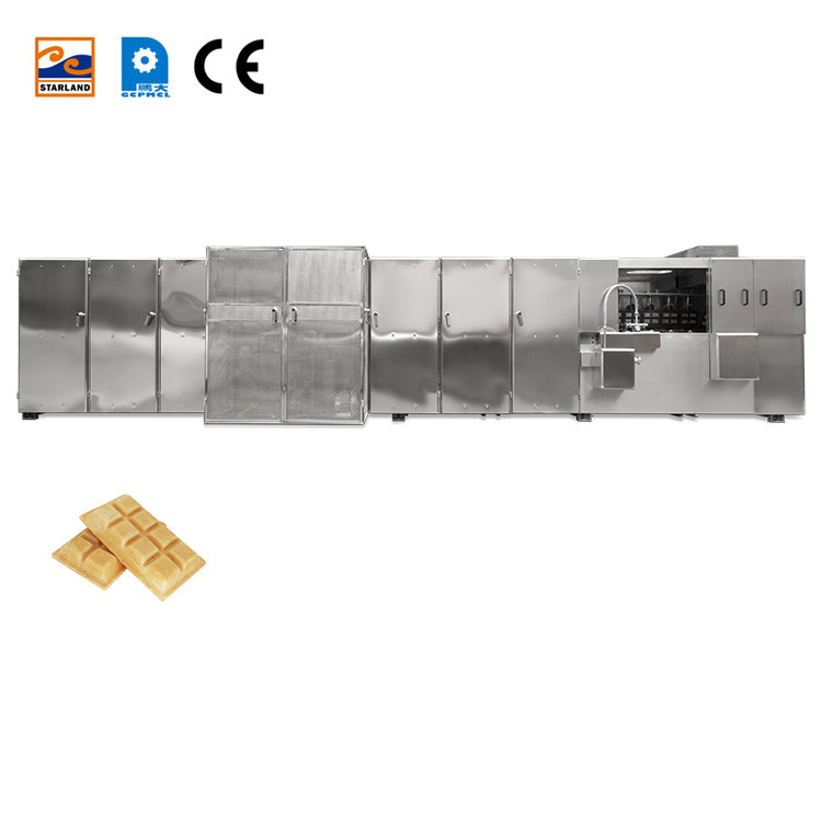 PLC کنترل اتوماتیک Monaka Wafer Machine تجهیزات تولید میان وعده با 55 بشقاب پخت