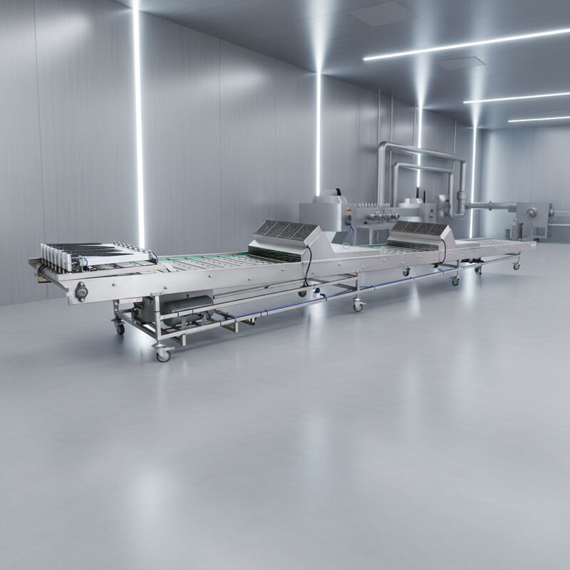 فروش مستقیم کارخانه نوار نقاله خنک کننده و مرتب سازی خودکار با لوازم جانبی جامع