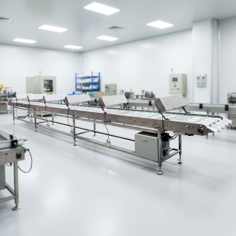 منبع تغذیه نوار نقاله خنک کننده مارشالینگ، مهندسی شده برای فرآوری مداوم مواد غذایی