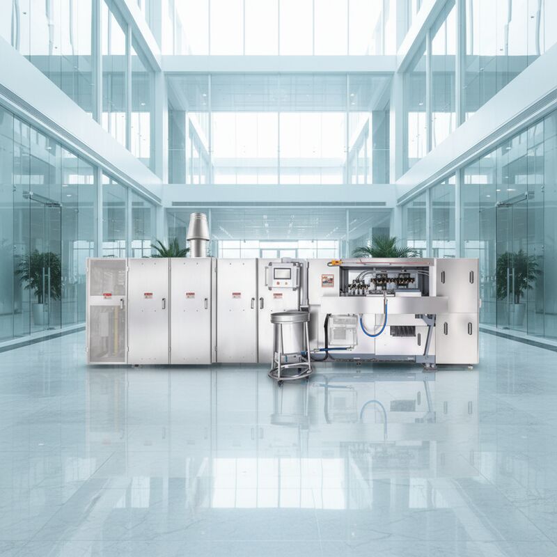 دستگاه اتوماتیک مخروط وافر ساخته شده از فولاد ضد زنگ مناسب برای تولید مداوم مخروط های خوشمزه و خوشمزه است