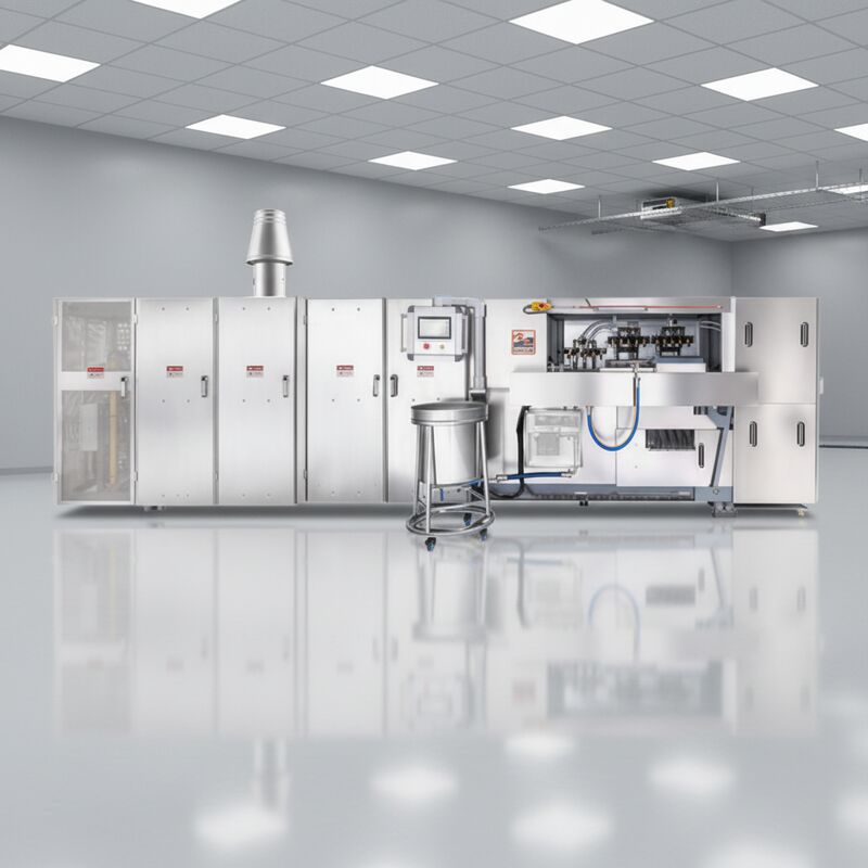 خط تولید مخروط وافر فولاد ضد زنگ عملیات خودکار با سیستم کنترل PLC برای تولید مخروط وافر