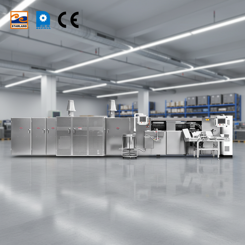 Automatic Waffle Roll Production Line Equipped Automatic Snack Machine Operating Mode Automatic Ideal For Snack Dispensing Solutions