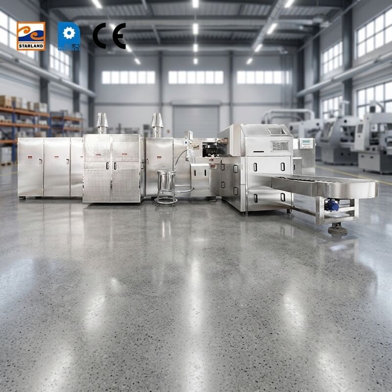 ظرفیت 2000 PCS خط تولید مخروط قند رولر کامل اتوماتیک 1.1KW نصب آسان و رابط کاربری دوستانه