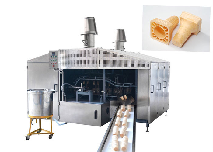 سازنده مخروطی وفل تجاری، ماشین آلات ساخت مخلوط بستنی با قدرت بالا 0.75kw