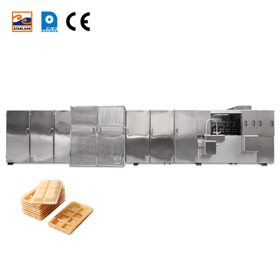 PLC تجهیزات تولید بیسکویت وفر سفارشی برای تولید سفارشی