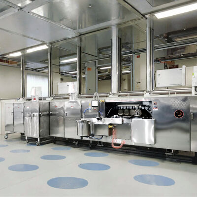 سیستم کنترل PLC خط تولید بیسکویت وافره از فولاد ضد زنگ تجهیزات تولید وافره