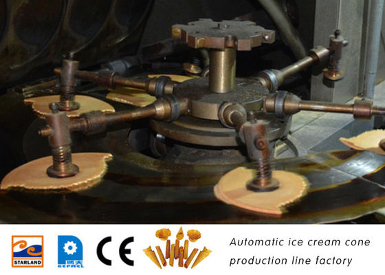 اندازه خط بستنی مخروطی بستنی سفارشی 10500Lx2400Wx1800H